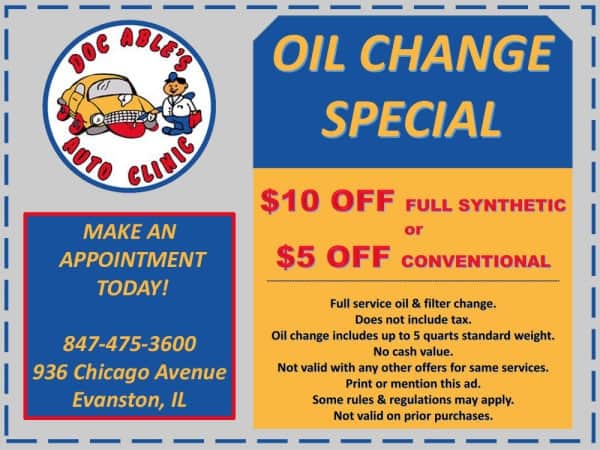 View Our Specials & Coupons | Doc Able's Auto Clinic